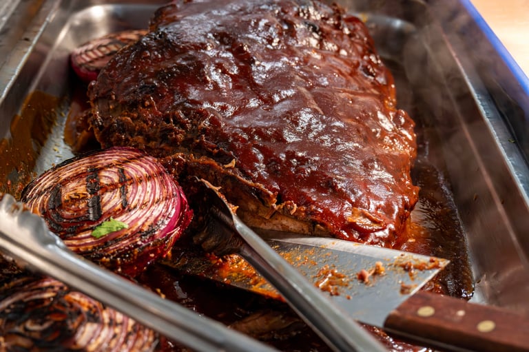 Fresh smoked brisket sliced to order